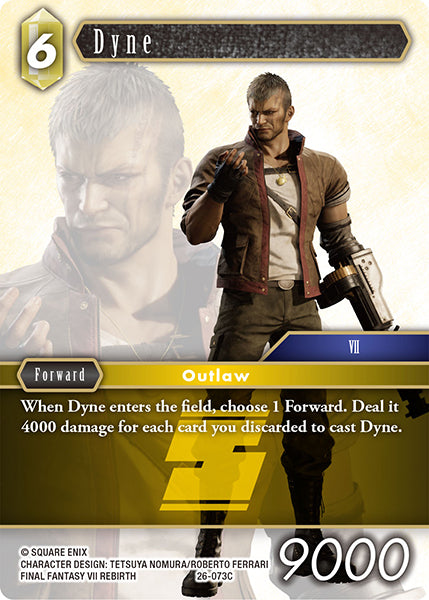 (073) Final Fantasy TCG Gunslinger in the Abyss Single: Dyne (26-073) Holo Common