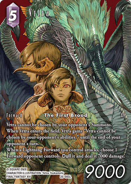 (085) Final Fantasy TCG Gunslinger in the Abyss Single: Vrtra (26-085) (V.2) Holo Legend