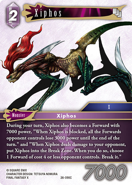 (090) Final Fantasy TCG Gunslinger in the Abyss Single: Xiphos (26-090) Holo Common
