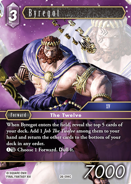 (094) Final Fantasy TCG Gunslinger in the Abyss Single: Byregot (26-094) Holo Common