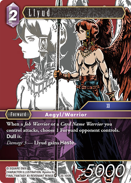 (100) Final Fantasy TCG Gunslinger in the Abyss Single: Llyud (26-100) (V.1) Holo Rare