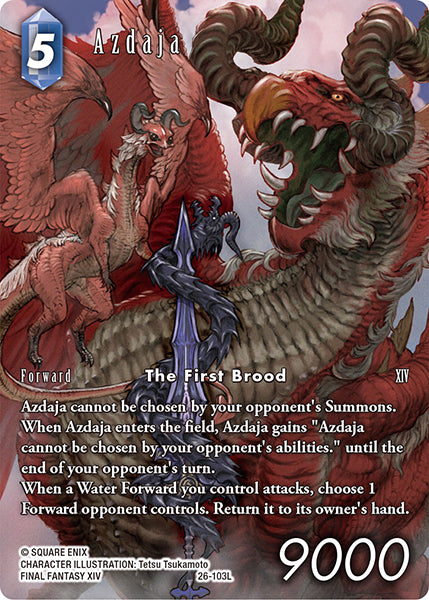 (103) Final Fantasy TCG Gunslinger in the Abyss Single: Azdaja (26-103) (V.2) Holo Legend