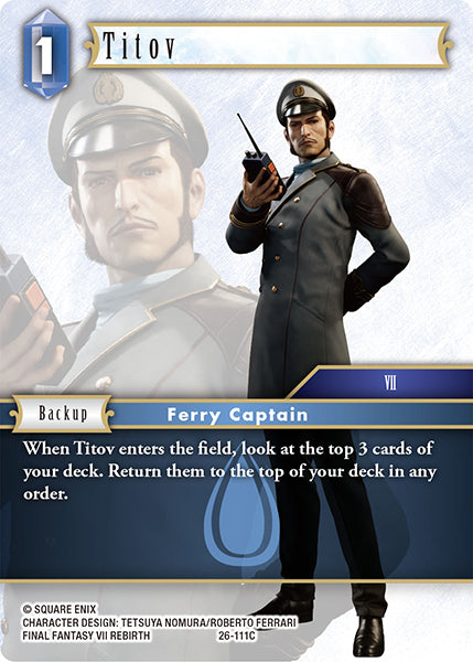 (111) Final Fantasy TCG Gunslinger in the Abyss Single: Titov (26-111)  Common