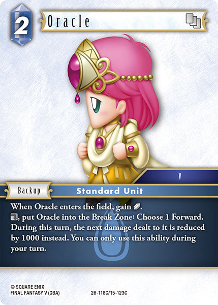 (118) Final Fantasy TCG Gunslinger in the Abyss Single: Oracle (15-123) Holo Common