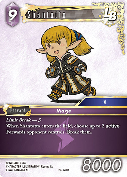 (128) Final Fantasy TCG Gunslinger in the Abyss Single: Shantotto (26-128) Holo Rare