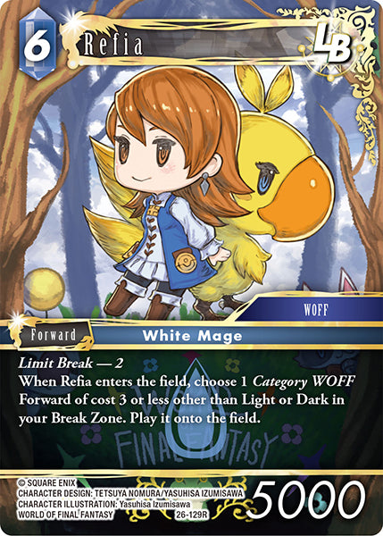(129) Final Fantasy TCG Gunslinger in the Abyss Single: Refia (26-129) (V.1) Holo Rare