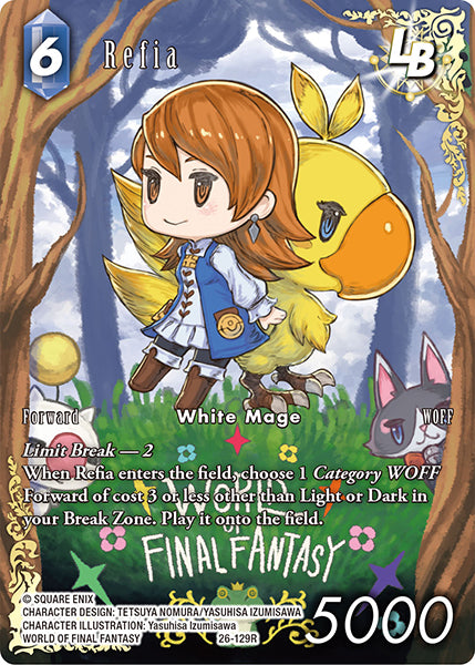 (129) Final Fantasy TCG Gunslinger in the Abyss Single: Refia (26-129) (V.2) Holo Rare
