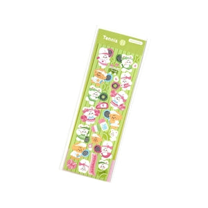 Cartoon Animal Decorative Stickers: Tennis Ball