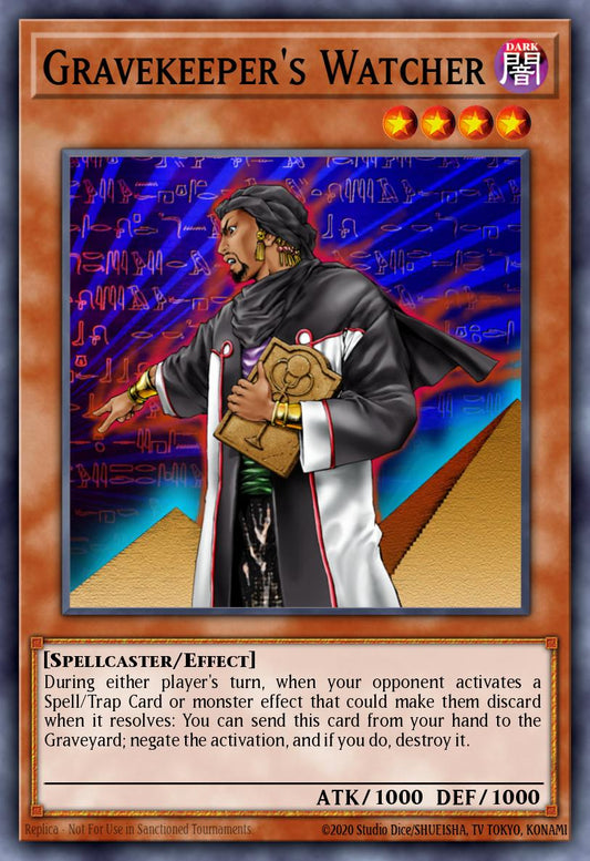 (186) YuGiOh TCG LCYW: Legendary Collection 3: Mega Pack Single: Gravekeeper's Watcher  Common