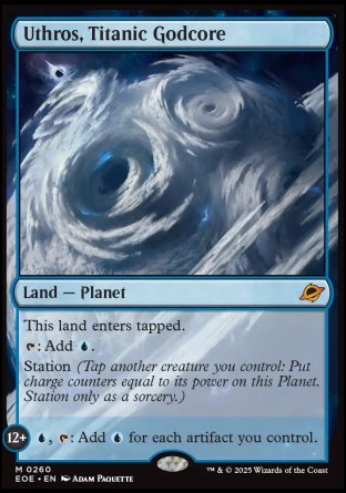 (260) Magic The Gathering Edge of Eternities: Promos Single: Uthros, Titanic Godcore (V.1)  Mythic