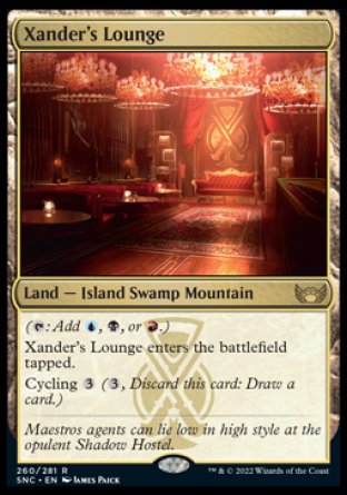 (260) Magic The Gathering Streets of New Capenna Single: Xander's Lounge Holo Rare