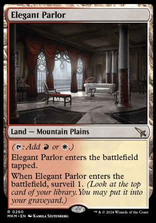 (260) Magic The Gathering Murders at Karlov Manor Single: Elegant Parlor Holo Rare