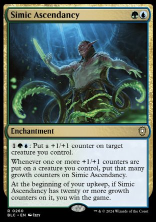 (260) Magic The Gathering Commander: Bloomburrow Single: Simic Ascendancy  Rare