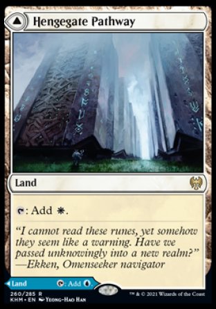 (260) Magic The Gathering Kaldheim: Promos Single: Hengegate Pathway // Mistgate Pathway Holo Rare