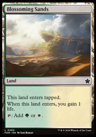 (260) Magic The Gathering Magic: The Gathering Foundations Single: Blossoming Sands  Common