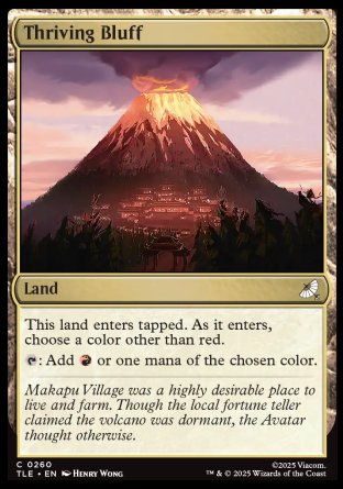 (260) Magic The Gathering Magic: The Gathering | Avatar: The Last Airbender: Eternal Single: Thriving Bluff Holo Common