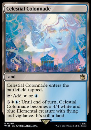 (260) Magic The Gathering Universes Beyond: Doctor Who Single: Celestial Colonnade  Rare