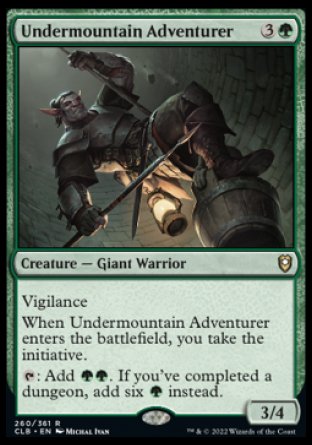 (260) Magic The Gathering Commander Legends: Battle for Baldur's Gate Single: Undermountain Adventurer Holo Rare