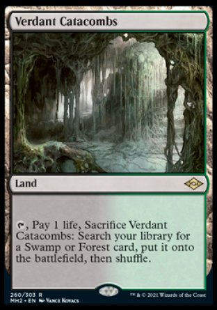 (260) Magic The Gathering Modern Horizons 2 Single: Verdant Catacombs  Rare