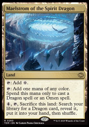 (260) Magic The Gathering Tarkir: Dragonstorm: Promos Single: Maelstrom of the Spirit Dragon (V.2)  Rare