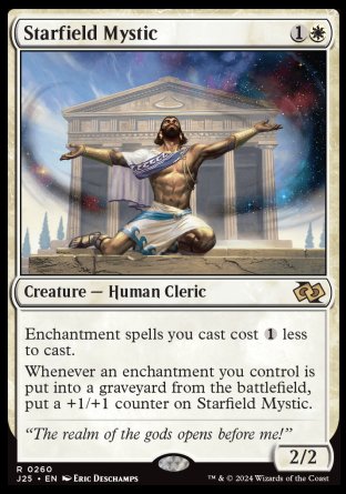 (260) Magic The Gathering Foundations Jumpstart Single: Starfield Mystic  Rare