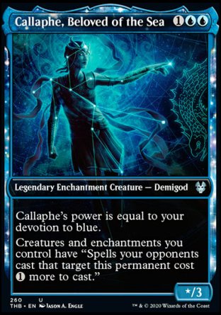 (260) Magic The Gathering Theros Beyond Death: Extras Single: Callaphe, Beloved of the Sea Holo Uncommon