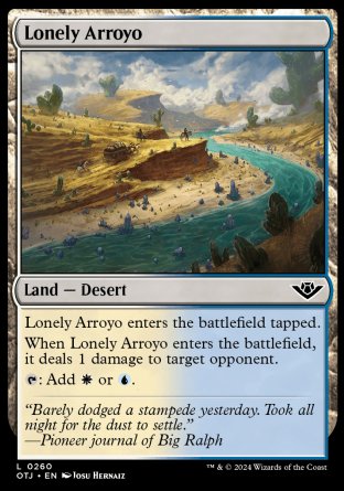 (260) Magic The Gathering Outlaws of Thunder Junction Single: Lonely Arroyo  Holo Land