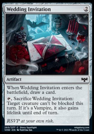 (260) Magic The Gathering Innistrad: Crimson Vow Single: Wedding Invitation  Common
