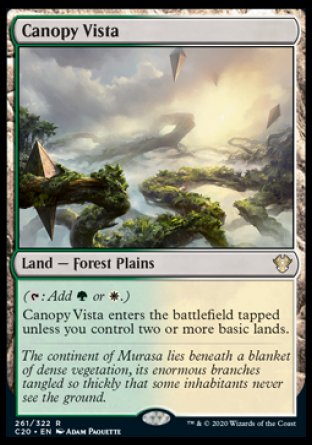 (261/322) Magic The Gathering Commander: Ikoria Single: Canopy Vista  Rare