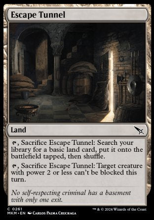 (261) Magic The Gathering Murders at Karlov Manor Single: Escape Tunnel Holo Common