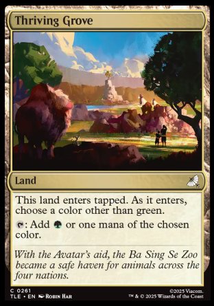 (261) Magic The Gathering Magic: The Gathering | Avatar: The Last Airbender: Eternal Single: Thriving Grove  Common