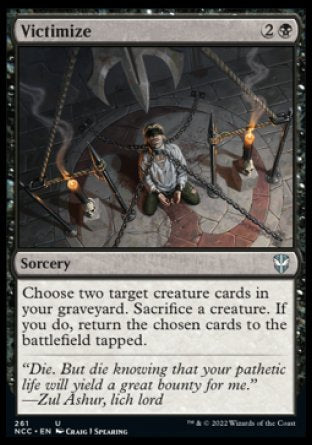 (261) Magic The Gathering Commander: Streets of New Capenna Single: Victimize  Uncommon