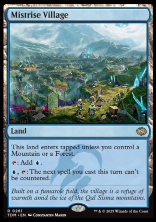 (261) Magic The Gathering Tarkir: Dragonstorm: Promos Single: Mistrise Village (V.2)  Holo Rare