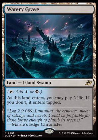 (261) Magic The Gathering Edge of Eternities: Promos Single: Watery Grave (V.2)  Rare