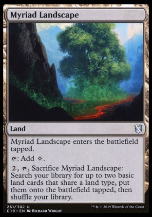 (261) Magic The Gathering Commander 2019 Single: Myriad Landscape  Uncommon