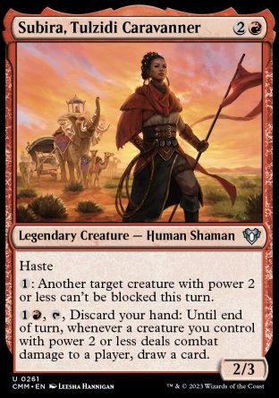 (261) Magic The Gathering Commander Masters Single: Subira, Tulzidi Caravanner Holo Uncommon