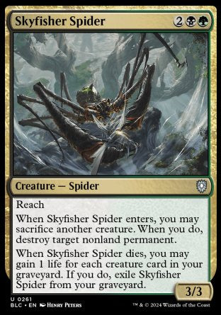 (261) Magic The Gathering Commander: Bloomburrow Single: Skyfisher Spider  Uncommon