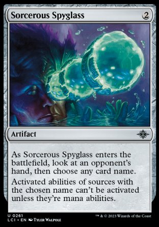 (261) Magic The Gathering The Lost Caverns of Ixalan Single: Sorcerous Spyglass Holo Uncommon