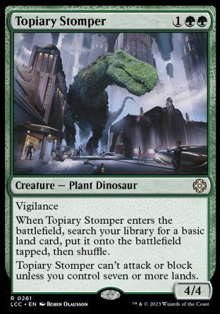 (261) Magic The Gathering Commander: The Lost Caverns of Ixalan Single: Topiary Stomper  Rare