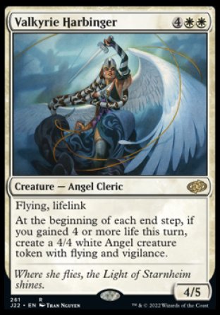 (261) Magic The Gathering Jumpstart 2022 Single: Valkyrie Harbinger  Rare