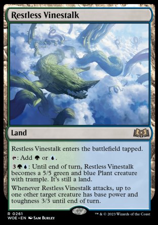 (261) Magic The Gathering Wilds of Eldraine Single: Restless Vinestalk  Rare