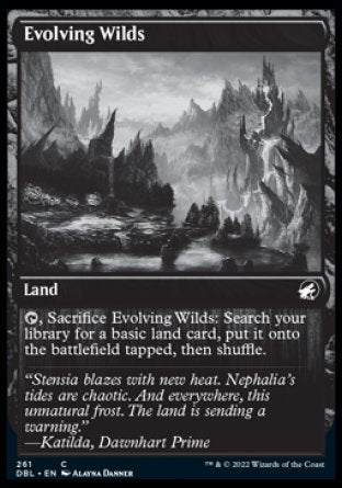 (261) Magic The Gathering Innistrad: Double Feature Single: Evolving Wilds (V.1) Holo Common