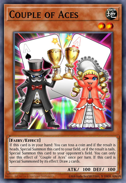 (316) YuGiOh TCG MP24: 25th Anniversary Tin: Dueling Mirrors Single: Couple of Aces  Common