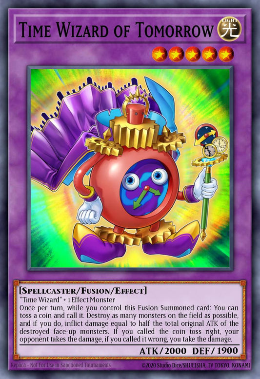 (147) YuGiOh TCG DLCS: Dragons of Legend: The Complete Series Single: Time Wizard of Tomorrow  Secret Rare