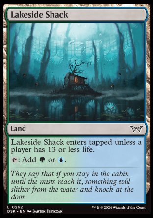 (262) Magic The Gathering Duskmourn: House of Horror Single: Lakeside Shack Holo Common