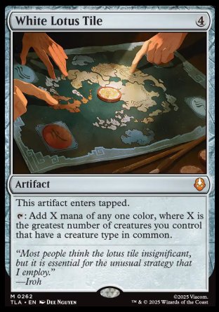 (262) Magic The Gathering Magic: The Gathering | Avatar: The Last Airbender: Promos Single: White Lotus Tile Holo Mythic