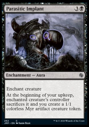(262) Magic The Gathering Jumpstart Single: Parasitic Implant  Common