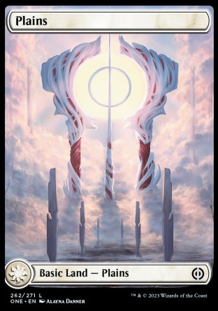 (262) Magic The Gathering Phyrexia: All Will Be One Single: Plains (V.1)  Land