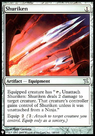 (160) Magic The Gathering The List Single: Shuriken  Uncommon