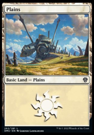 (262) Magic The Gathering Dominaria United Single: Plains (V.1) Holo Land